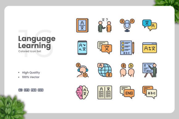 A Brand Designer's Review of Language Learning Graphics & Icons