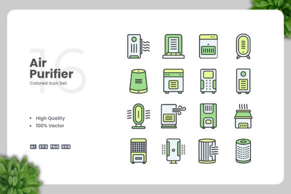 A Brand Designer’s Review: Air Purifier Icons for Modern Graphics