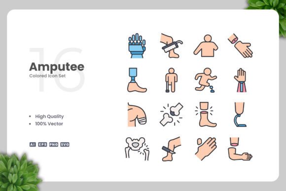 A Brand Designer’s Review of the Amputee Color Icons Graphic Asset