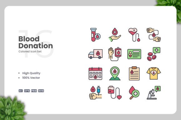 A Designer's Review of Blood Donation Color Icons for Real Branding