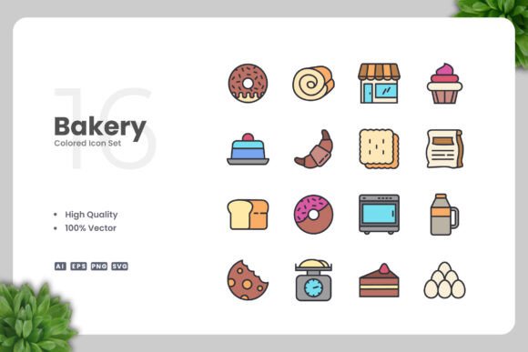 A Professional Review: Bakery Color Icons for Real Client Projects