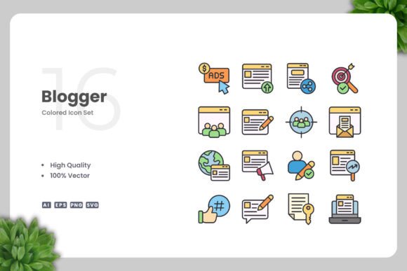 Blogger Color Icons: A Crafter's Graphics Toolkit