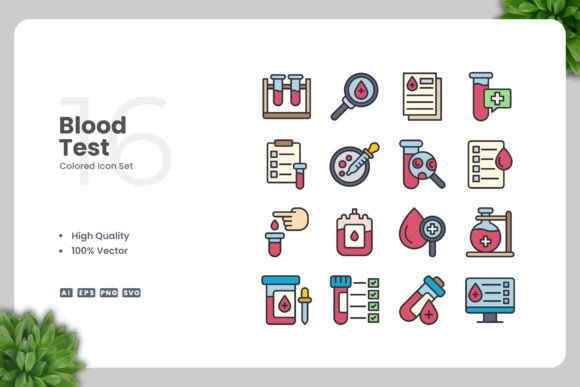 Blood Test Color Icons for Real Crafters & Creative Businesses