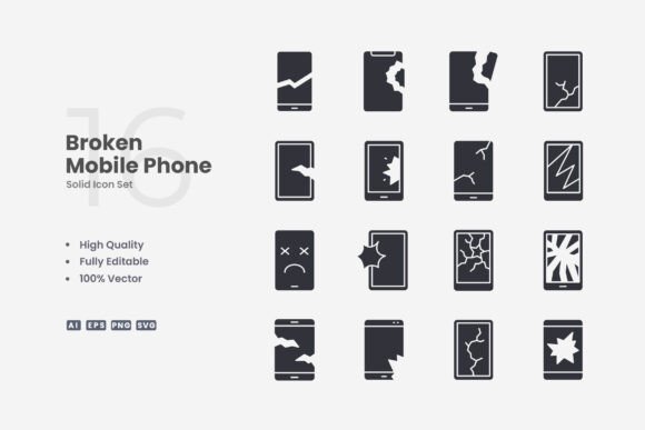 Broken Mobile Phone Graphics Icons: A Crafter’s Review