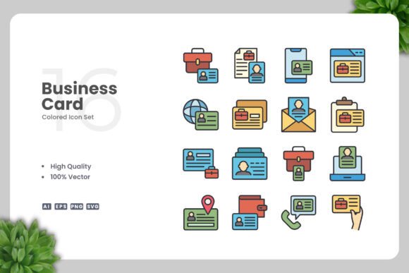 Business Card Color Icons: A Versatile Graphic Design Asset