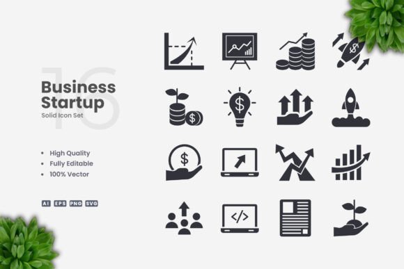 Business Startup Solid Icons: A Publisher’s Review