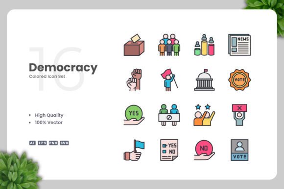 Democracy Color Icons: A Brand Designer's Toolkit