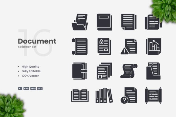 Document Solid Icons: A Graphics Pro’s Review