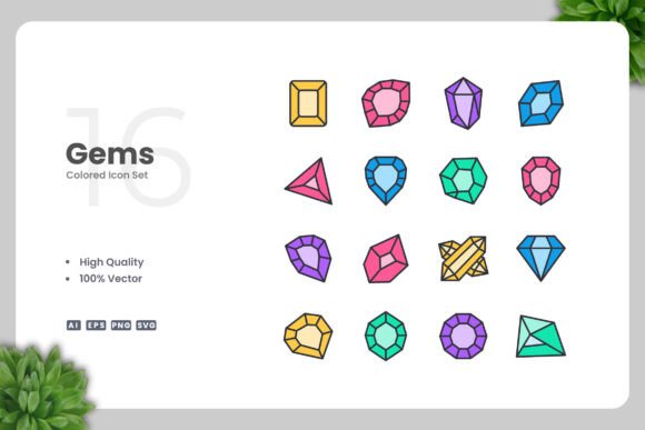 Gems Color Icons: A Brand Designer's Review for Local Business Graphics