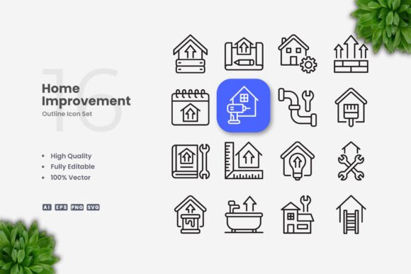 Home Improvement Icons & Graphics for Content Sites