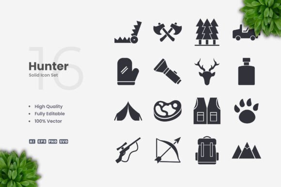 Hunter Solid Icons: A Crafter's Review of Clean Graphics