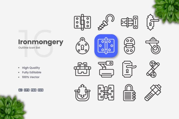 Ironmongery Icons: Graphics & Icons for Brand Design