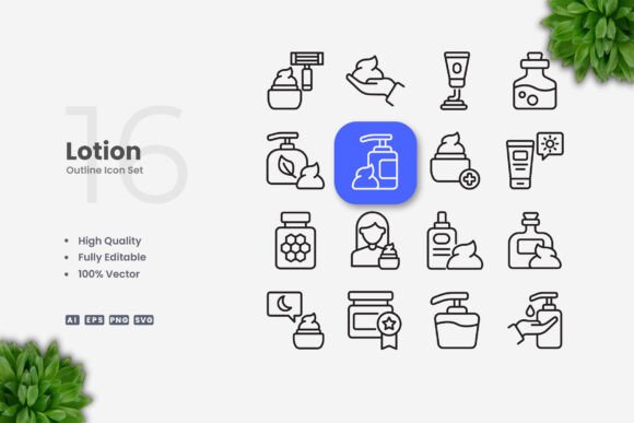 Lotion Icons: Clean Graphics for Content Publishers