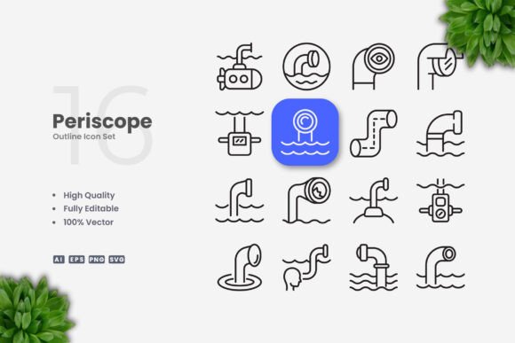 Periscope Icons: Clean Graphics for Digital Sellers
