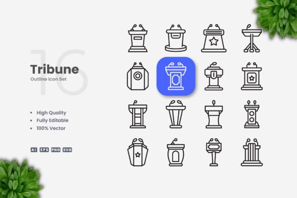 Tribune Icons: Graphics & Icons for Clean Editorial Design